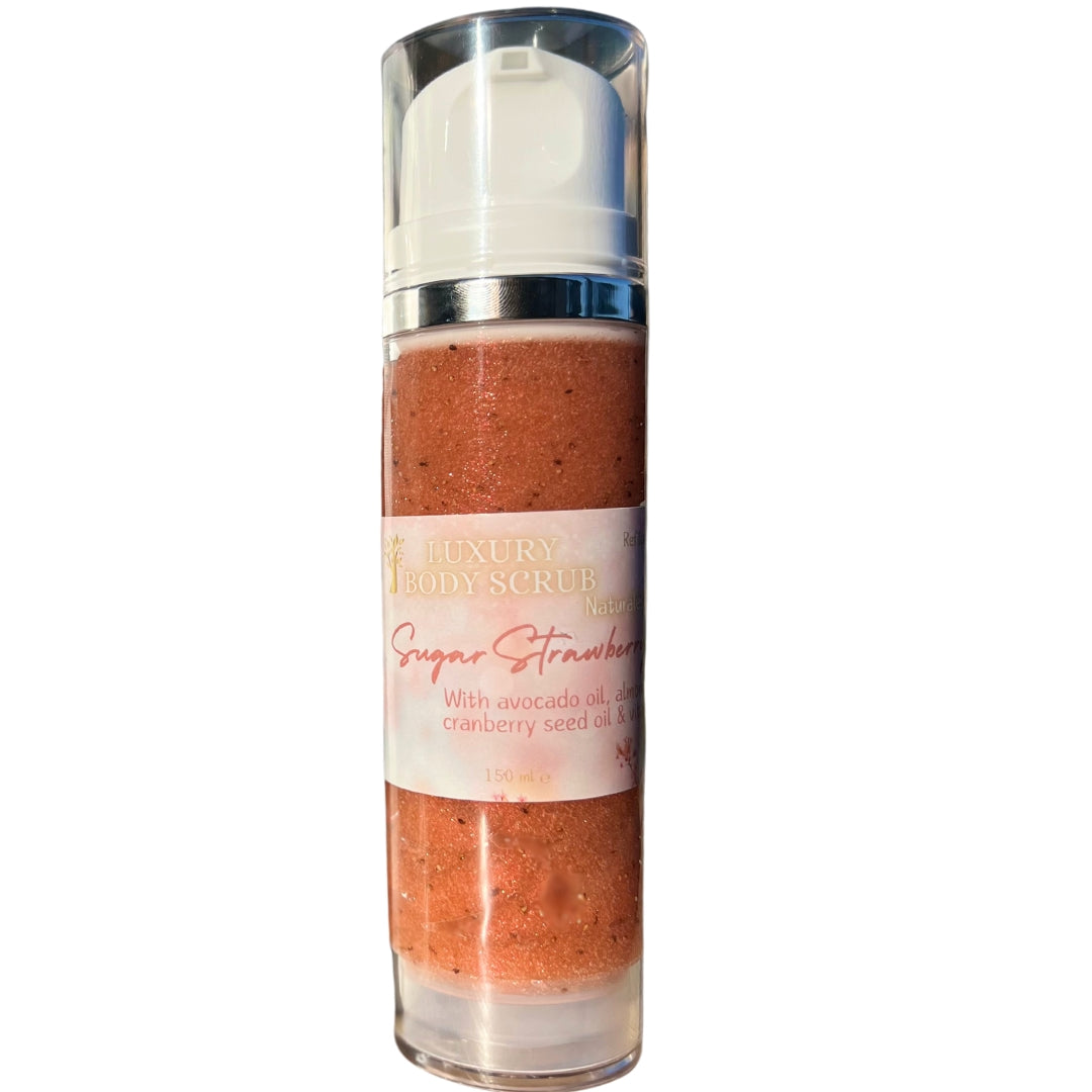 Sugar Strawberry  Body Scrub (Refillable Bottle) 150 ml